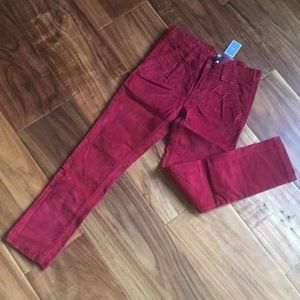 Jacadi red corduory pants